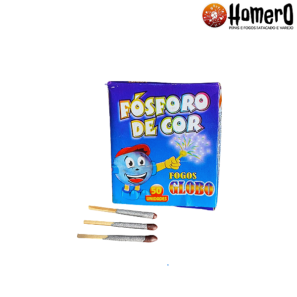 FOSFORO DE COR C/ 50 UND