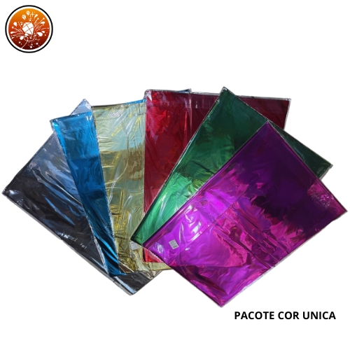 FOLHAS LAMINADAS 50*70  LISO - 100 UNIDADES