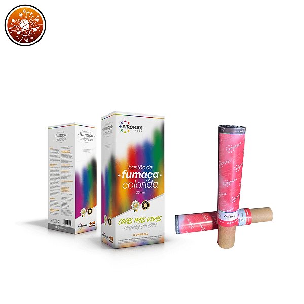 FUMAÇA BASTÃO COLORIDA 37MM - UNIDADE