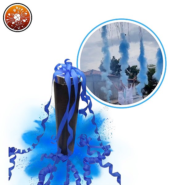 LANÇA SERPENTINA COM PÓ - COR AZUL