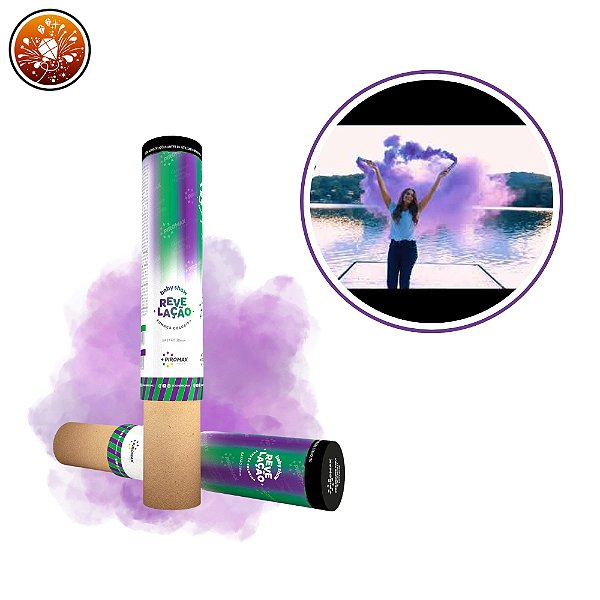 FUMAÇA BASTÃO REVELAÇÃO - LILÁS 34MM