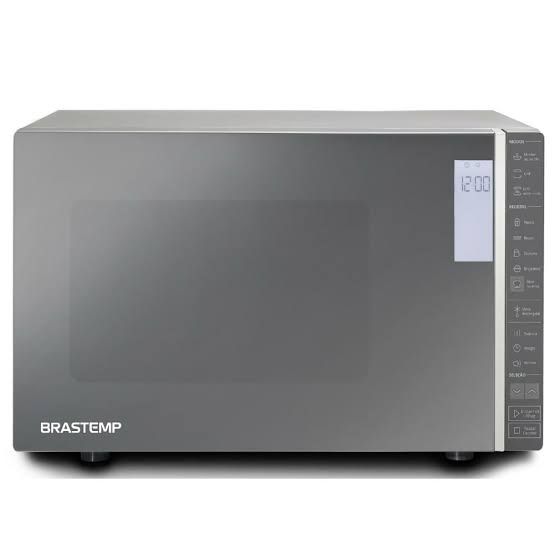 Microondas Grill 32lts Brastemp Inox Painel LCD