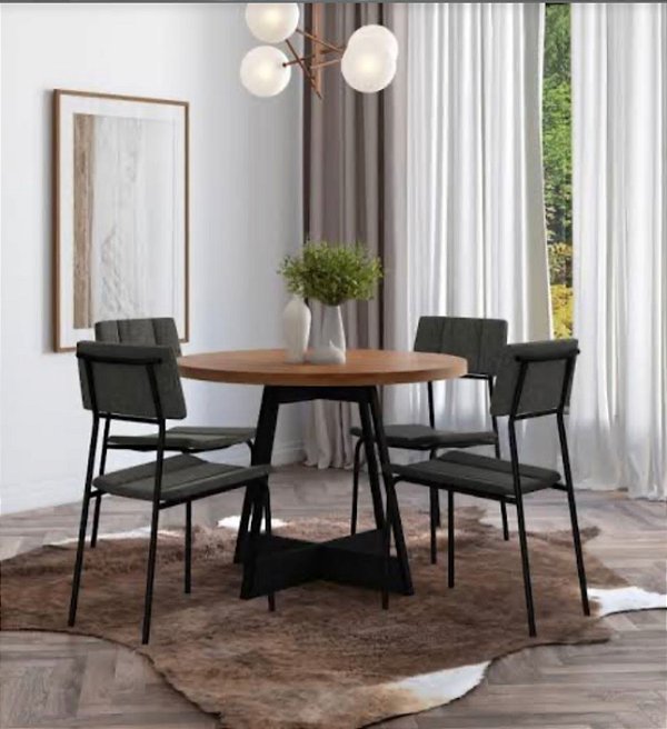 Jogo de Mesa Atria c/ 4cadeira Lou