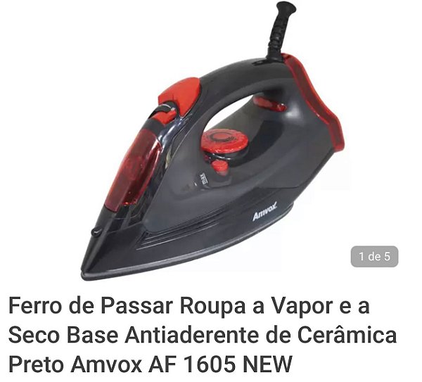 Ferro de passar roupas a Vapor 2109 seco e a vapor