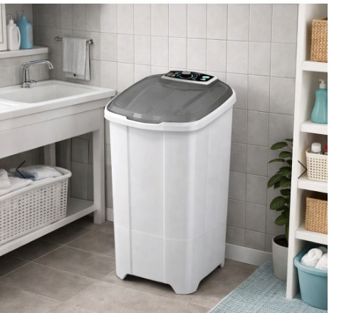 Lavadora Semi Automática New Maq 10Kg Branca 127V (Tanquinho)
