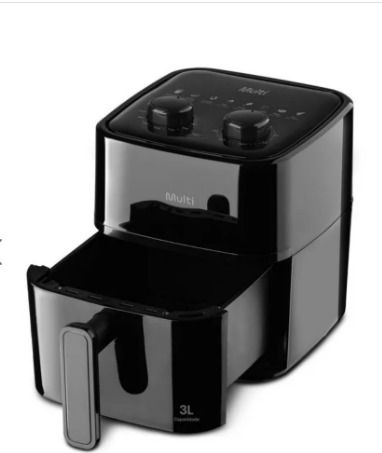 Fritadeira Air Fryer 3,0L Multilaser