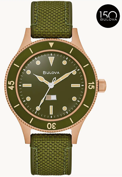 Relógio Bulova MIL SHIPS Bronze  - 98A324