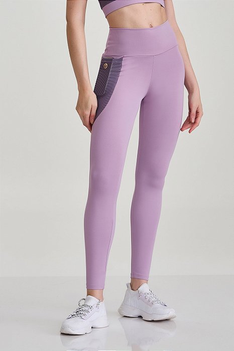 LEGGING HYPER BOLSO DE TELA LILAS ORQUIDEA
