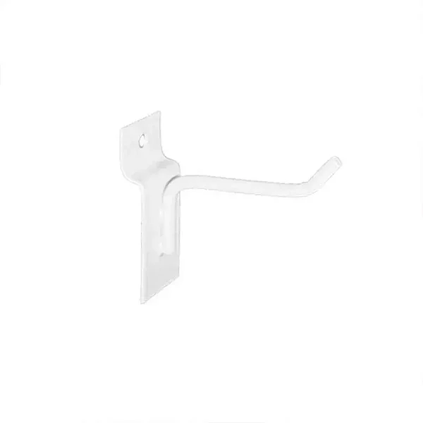 50 Ganchos P/ Painel Canaletado De 5cm Branco