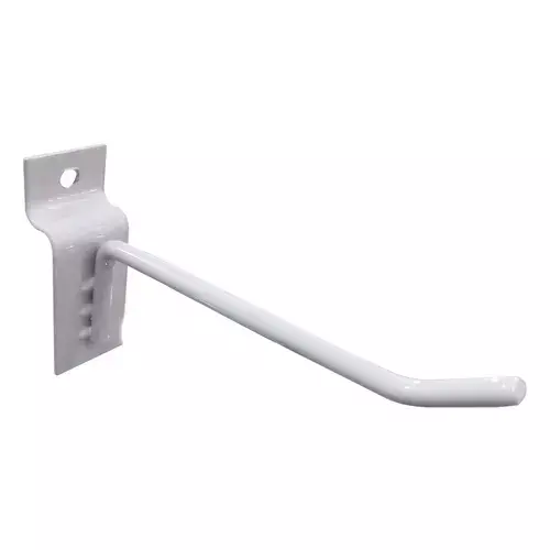 50 Ganchos P/ Painel Canaletado De 20cm Branco