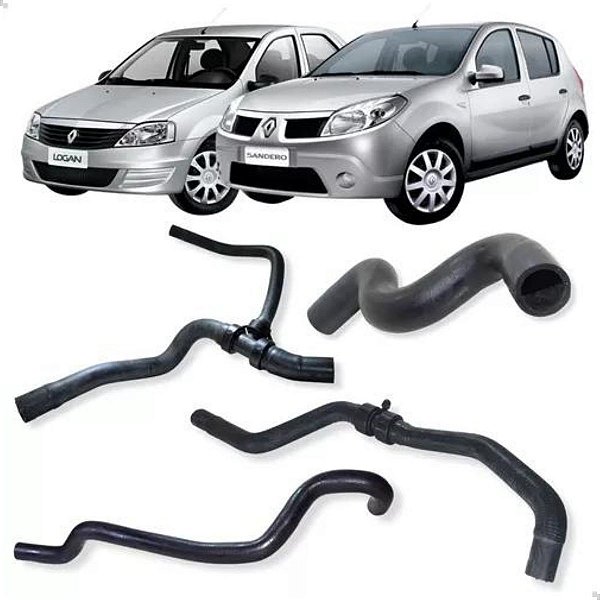 Kit Mangueiras Radiador Aquecedor Logan 1.6 8v K7m 2006/2013