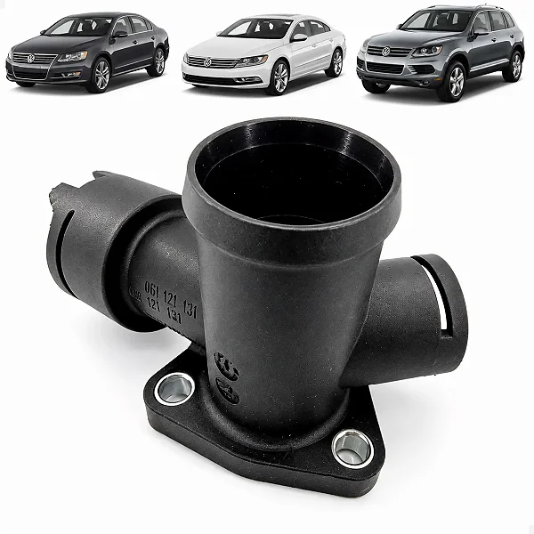 Tubo Flange Água Passat CC Touareg V6 Sensor 03H121133