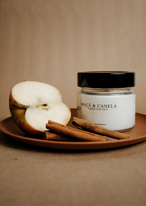 Vela Aromatica Maça e Canela 150g