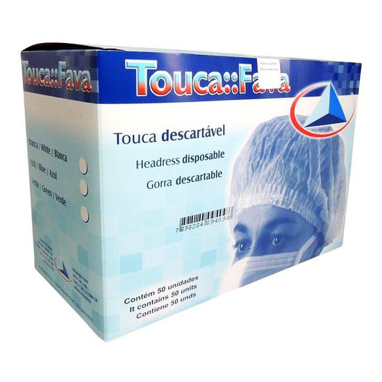 Touca Sanfonada c/  50 unid. Fava