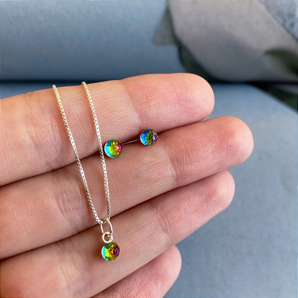 Conjunto cristal redondo furtacor