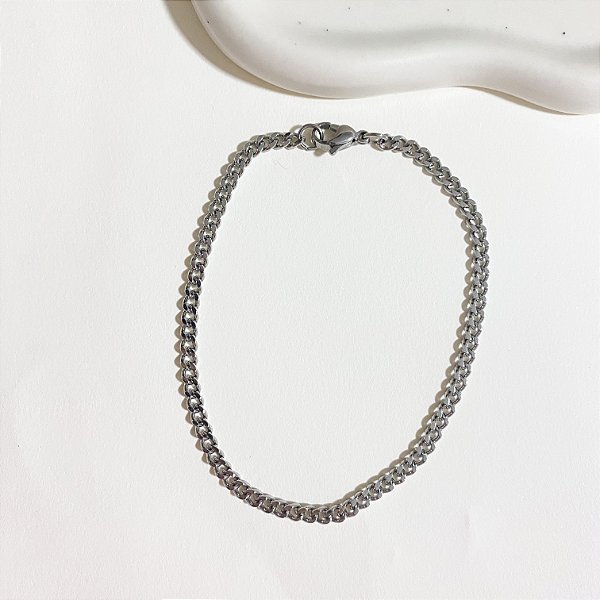 Pulseira aço inox unissex