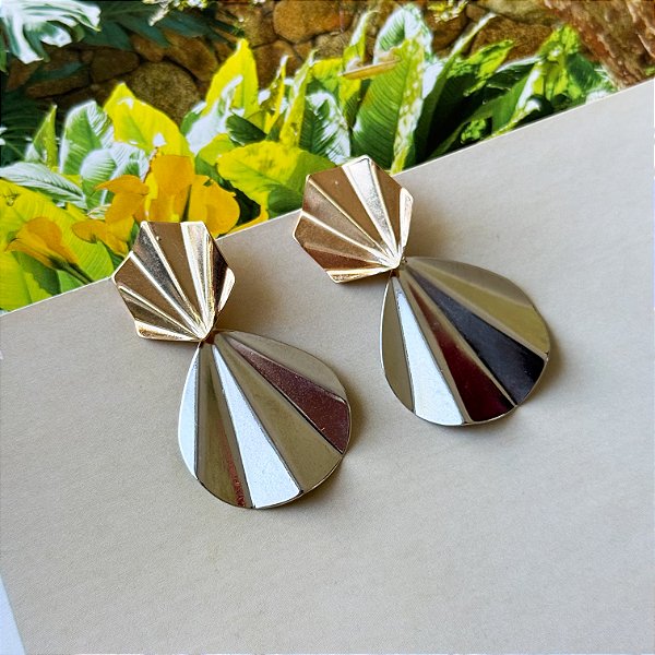 Brinco Leque 2 Banhos