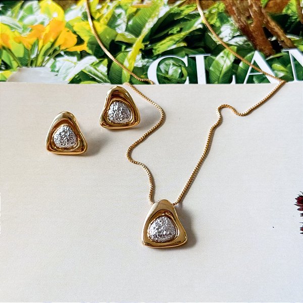 Conjunto Duo Banho Triangular Orgânico