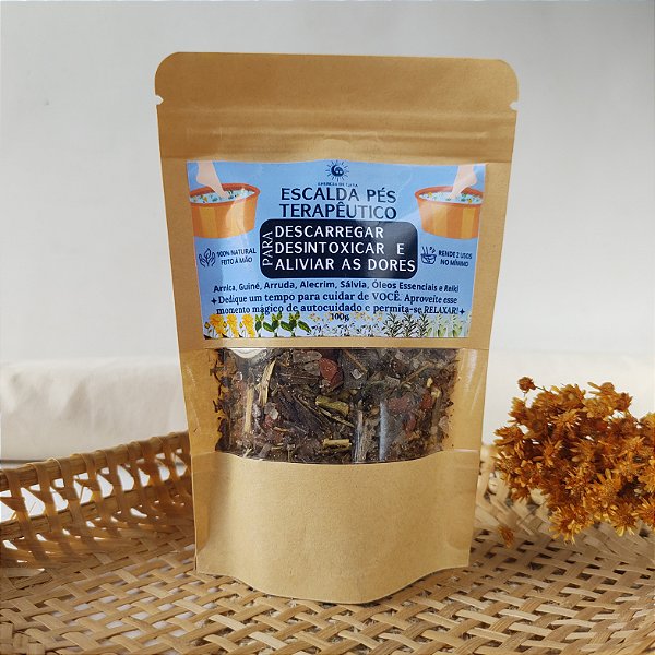 Escalda Pés Terapêutico para Descarregar, Desintoxicar e Aliviar as Dores