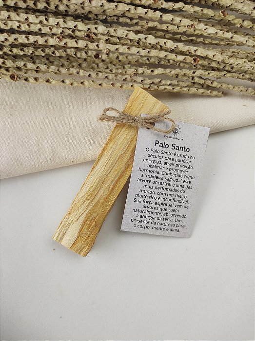 Incenso Natural de Palo Santo Peruano Madeira Sagrada