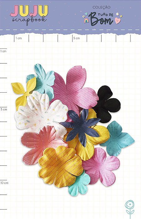 Kit de Flores - Coleção Tudo de Bom | JuJu Scrapbook
