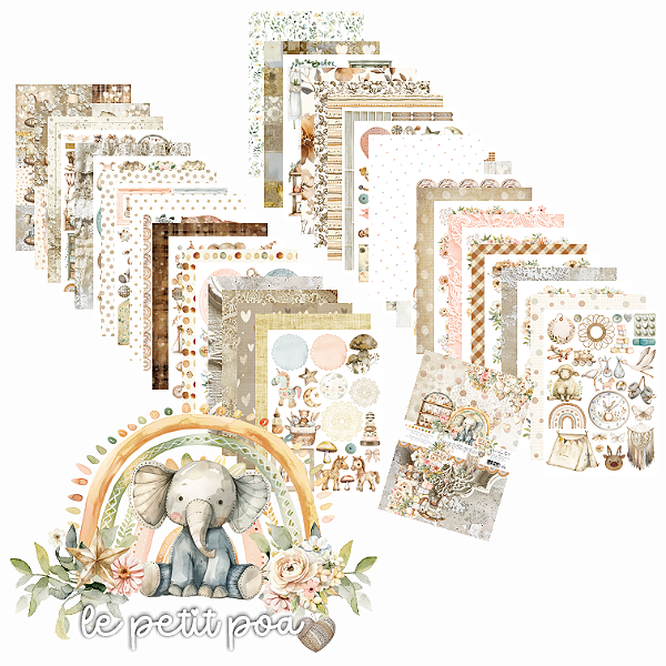 Coleção LE PETIT POA - Papel Bloco 21x30,5cm 20 folhas - 240G LEP000
