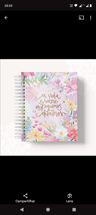 Caderno decorado