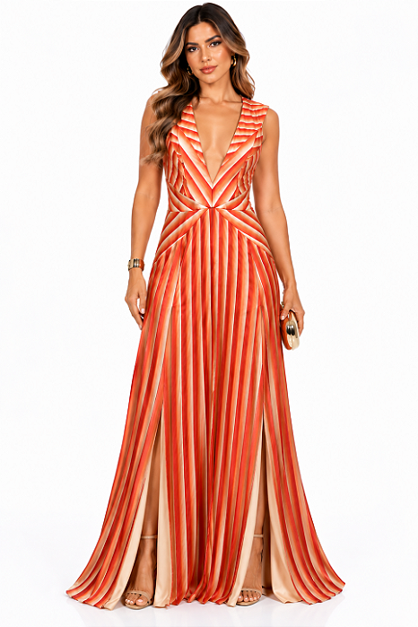 VESTIDO TECIDO CETIM