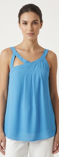 BLUSA SPEZZATO AZUL