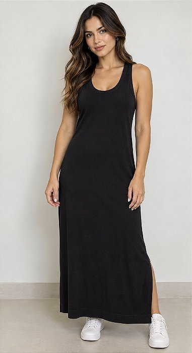 VESTIDO PRETO LINHAS