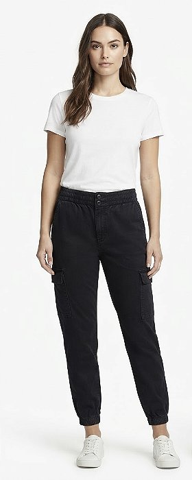CALÇA JEANS PRETA