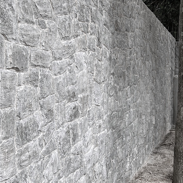 Pedra Madeira Bruta Branca m²