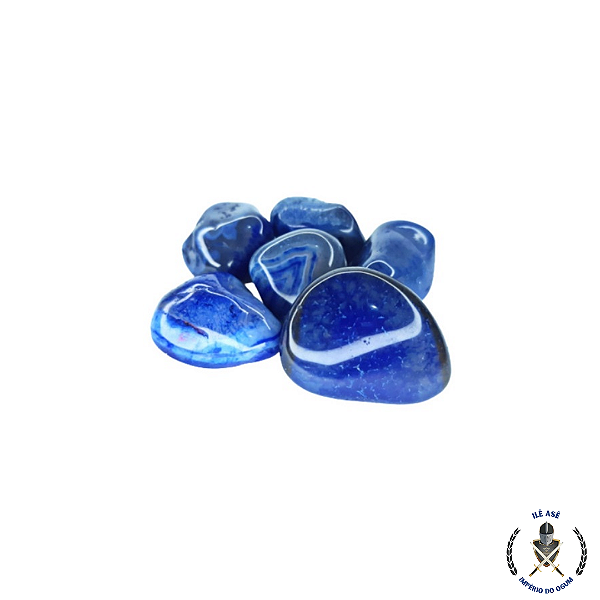 Pedra Agata azul - unidade