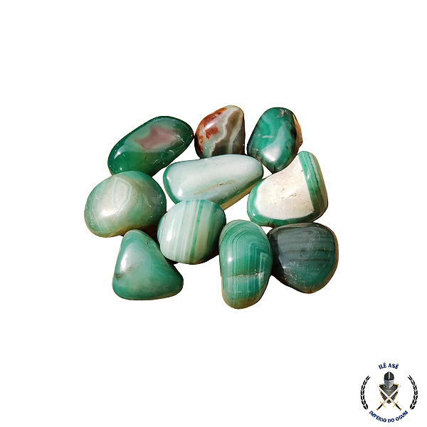 Pedra Agata verde - unidade