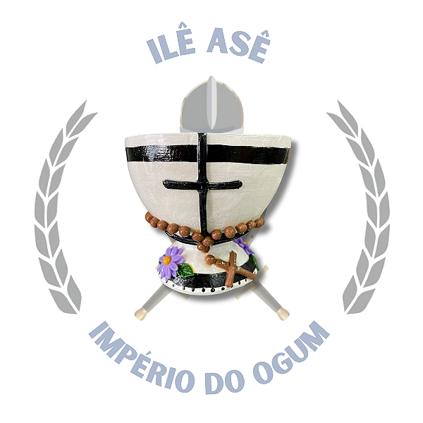 Cuia Trabalhada biscuit - Cruz c/terço marrom