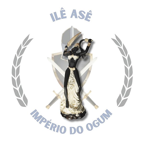 IMAGEM RESINA ORIXÁ IANSÃ AFRICANO MARFIM 40CM