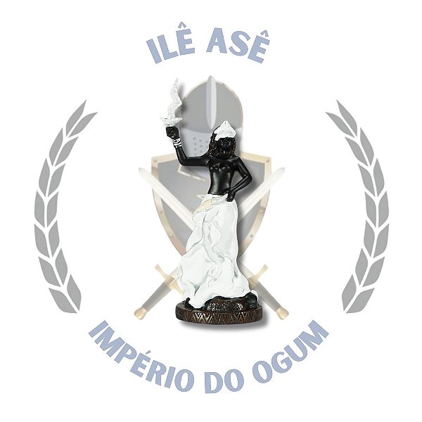 IMAGEM RESINA ORIXÀ IANSÃ BALÈ AFRICANO 15CM