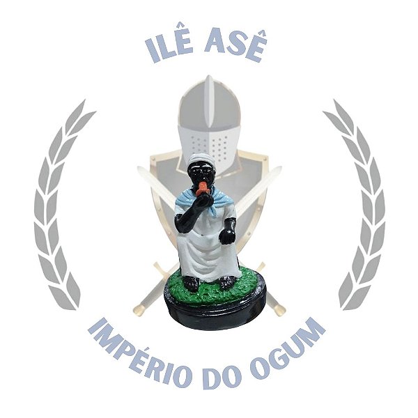 IMAGEM EM GESSO 10CM NR - PRETA VELHA