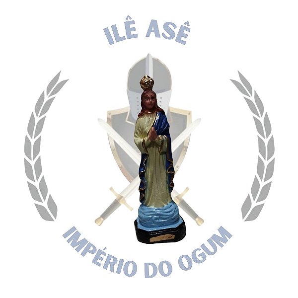 IMAGEM EM GESSO 10CM NR - SANTA SARA
