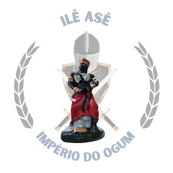 IMAGEM EM GESSO 10CM NR - XANGÔ