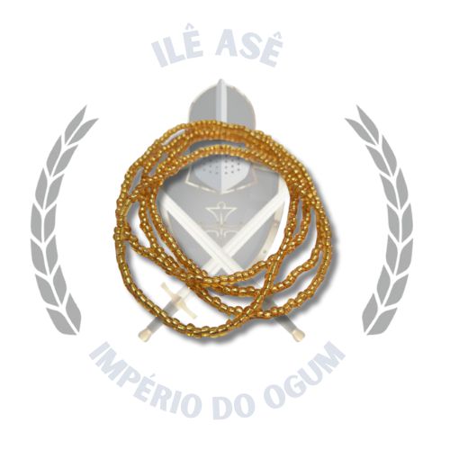 GUIA DE MISSANGA CHINESA - AMARELO/CRISTAL