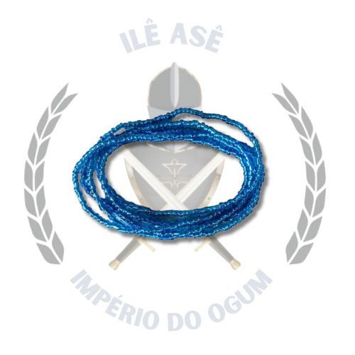 GUIA DE MISSANGA CHINESA - AZUL ESCURO/CRISTAL