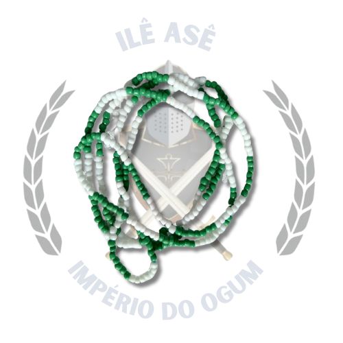GUIA  DE MISSANGA CHINESA - BRANCO/VERDE