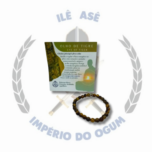PULSEIRA PEDRA NATURAL - OLHO DE TIGRE