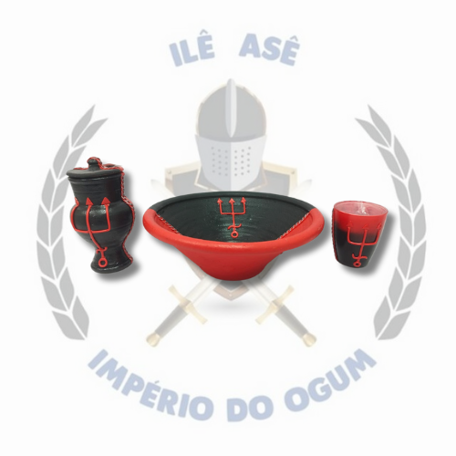 KIT 3 PÇS BARRO - EXU - MODELO 1
