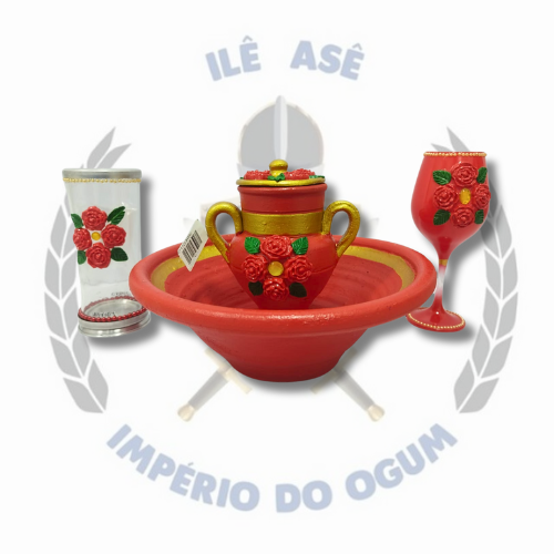KIT 4 PÇS  BARRO - POMBA GIRA - MODELO 1