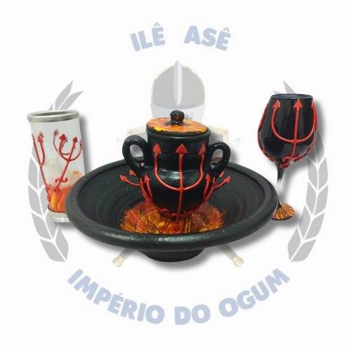 KIT 4 PÇS  BARRO - POMBA GIRA - MODELO 2