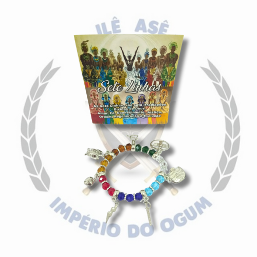PULSEIRA RELIGIOSA C/ ORAÇÃO - 7 LINHAS