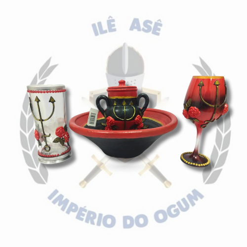 KIT 4 PÇS  BARRO - POMBA GIRA - MODELO 2