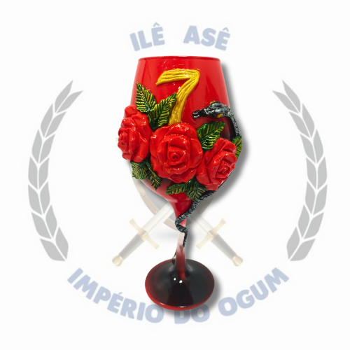 TAÇA TRABALHADA SLX - 7 C/ ROSAS
